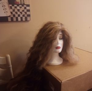 18 inch brown/ blonde wig